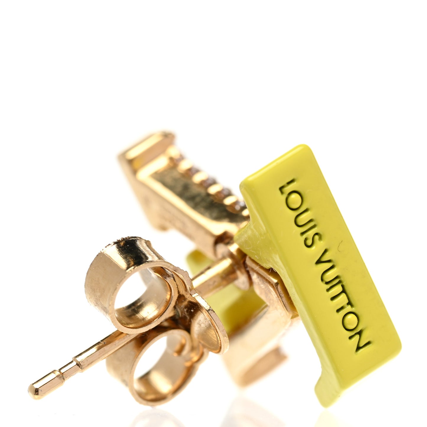 Crystal LV Iconic Sweety Earrings Yellow