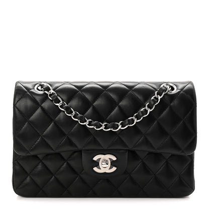 Chanel Lambskin Quilted Small Double Flap Black 1 of 10