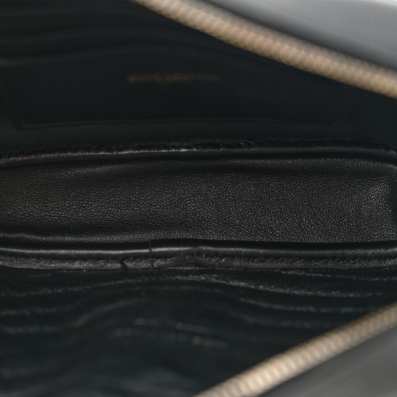 Saint Laurent Grain De Poudre Matelasse Monogram Mini Lou Camera Bag Black 5 of 10