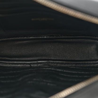 Saint Laurent Grain De Poudre Matelasse Monogram Mini Lou Camera Bag Black 5 of 10