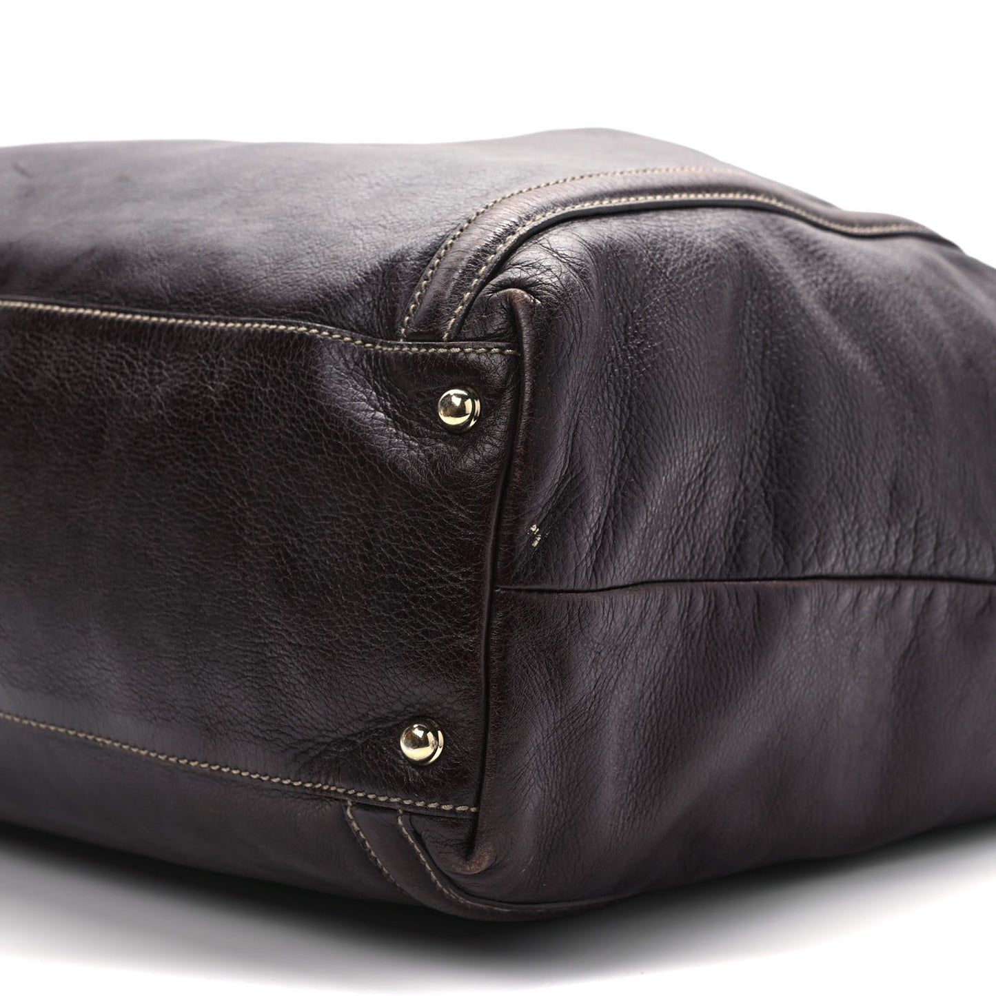 Calfskin Large Interlocking G Shoulder Bag Brown