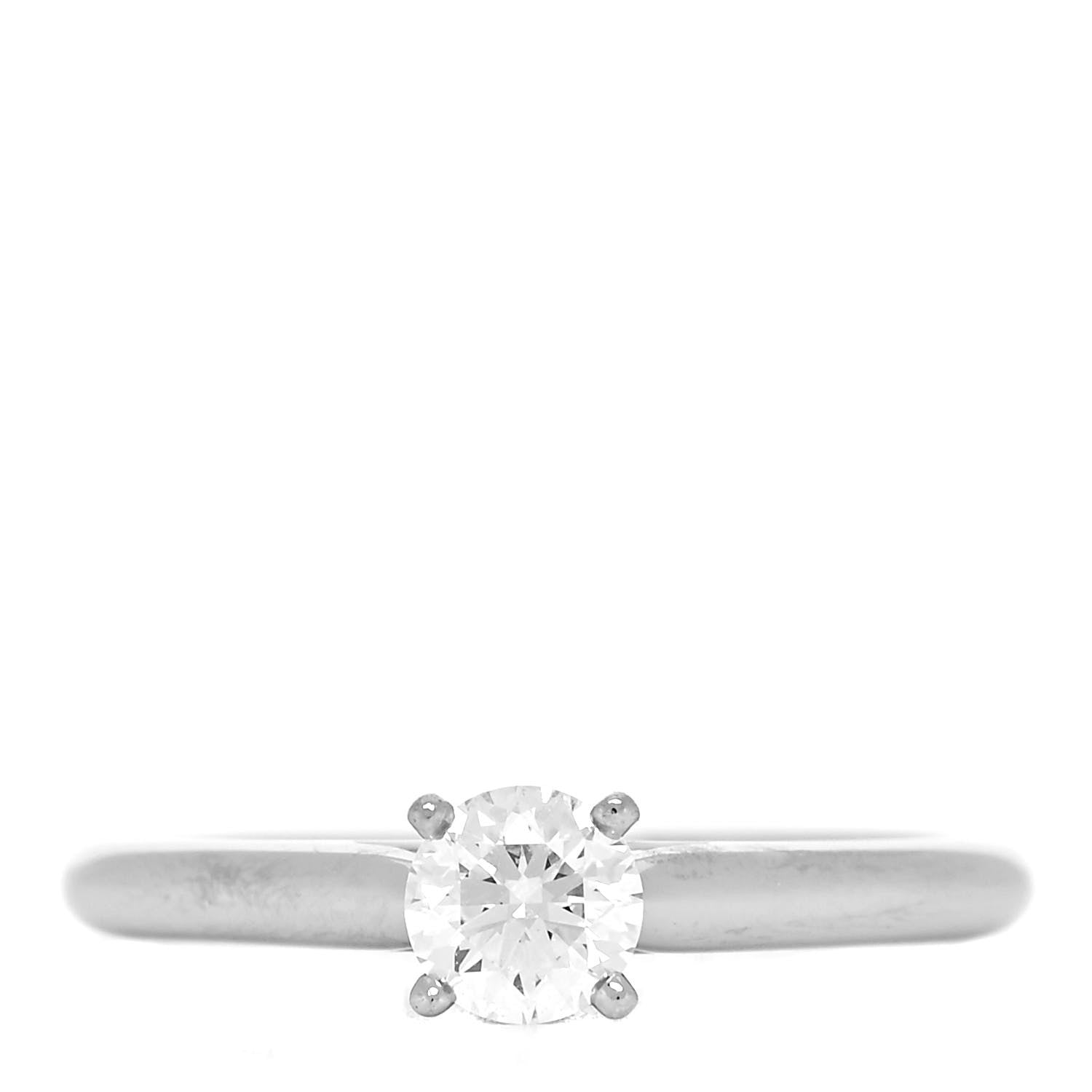 Cartier Platinum Diamond .30ct 1895 Solitaire Engagement Ring 47 4 1 of 5