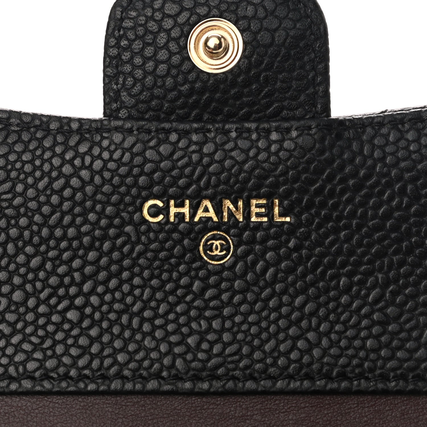 Chanel Caviar Quilted Compact Flap Wallet Black 9 of 10