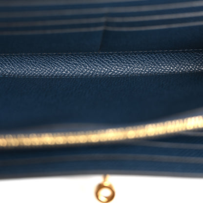 Hermes Epsom Kelly Longue Wallet Bleu de Prusse 5 of 13