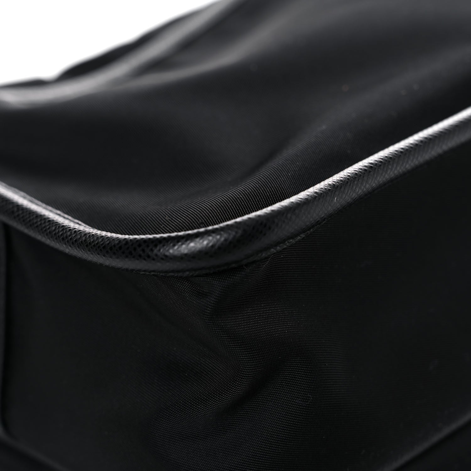 Prada Re-Nylon Saffiano Pocket Double Snap Buckle Shoulder Bag Black 10 of 13