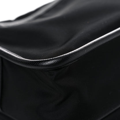 Prada Re-Nylon Saffiano Pocket Double Snap Buckle Shoulder Bag Black 10 of 13