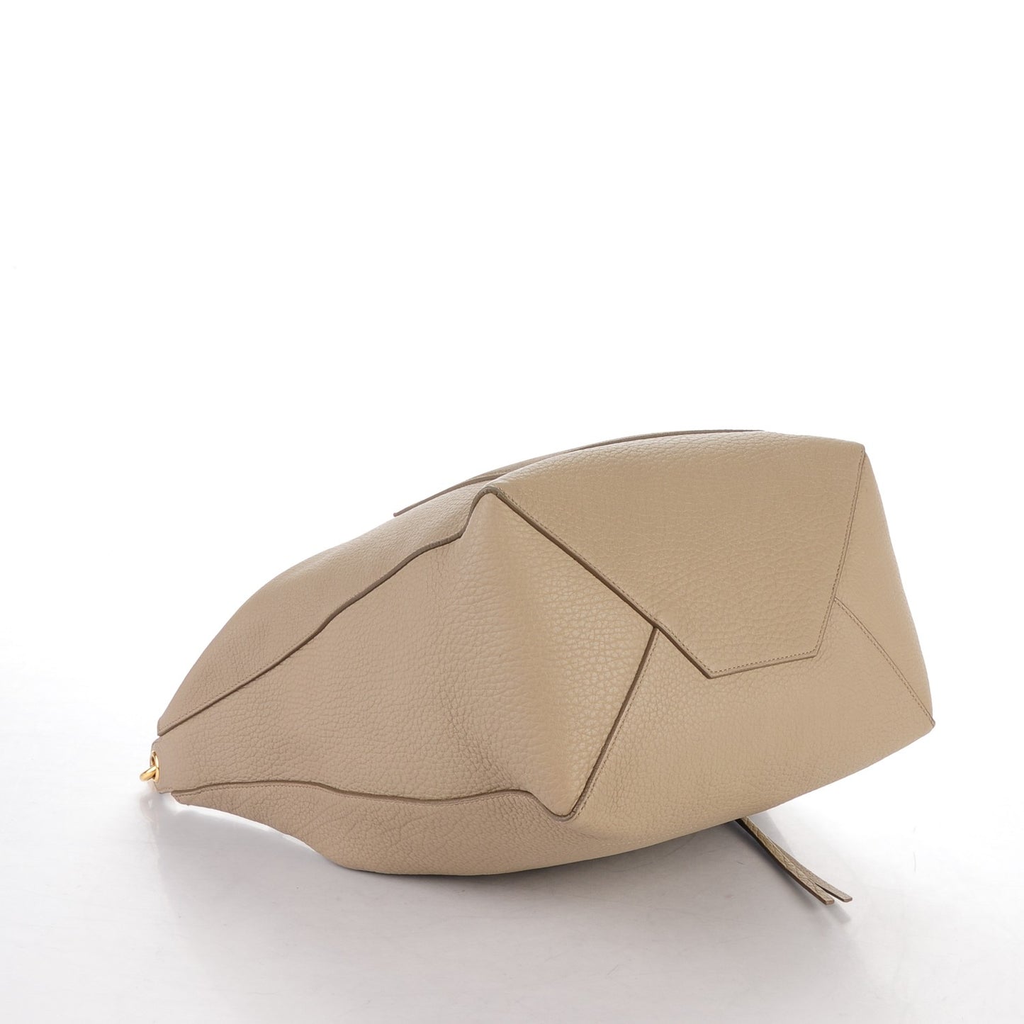 Crisped Calfskin Suede Medium Zipped Hobo Dune