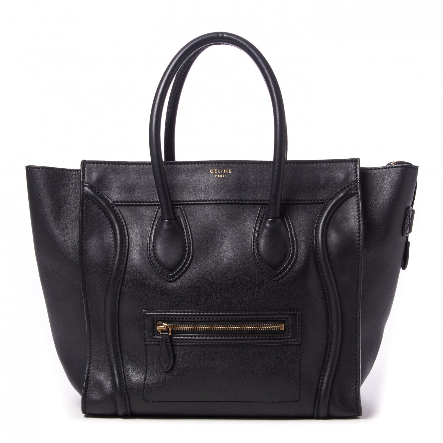 Celine Smooth Calfskin Mini Luggage Black 1 of 7