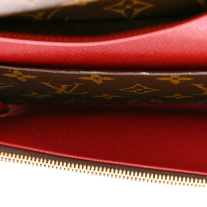 Louis Vuitton Monogram Emilie Wallet Rouge 5 of 12