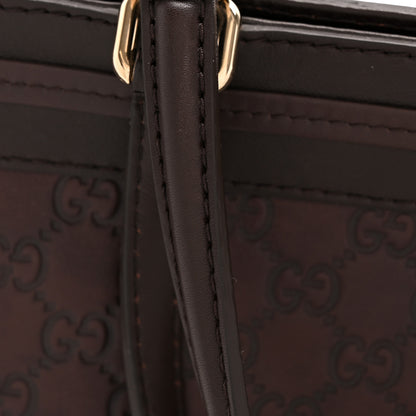 Gucci Guccissima Medium Mayfair Tote Dark Brown 12 of 14