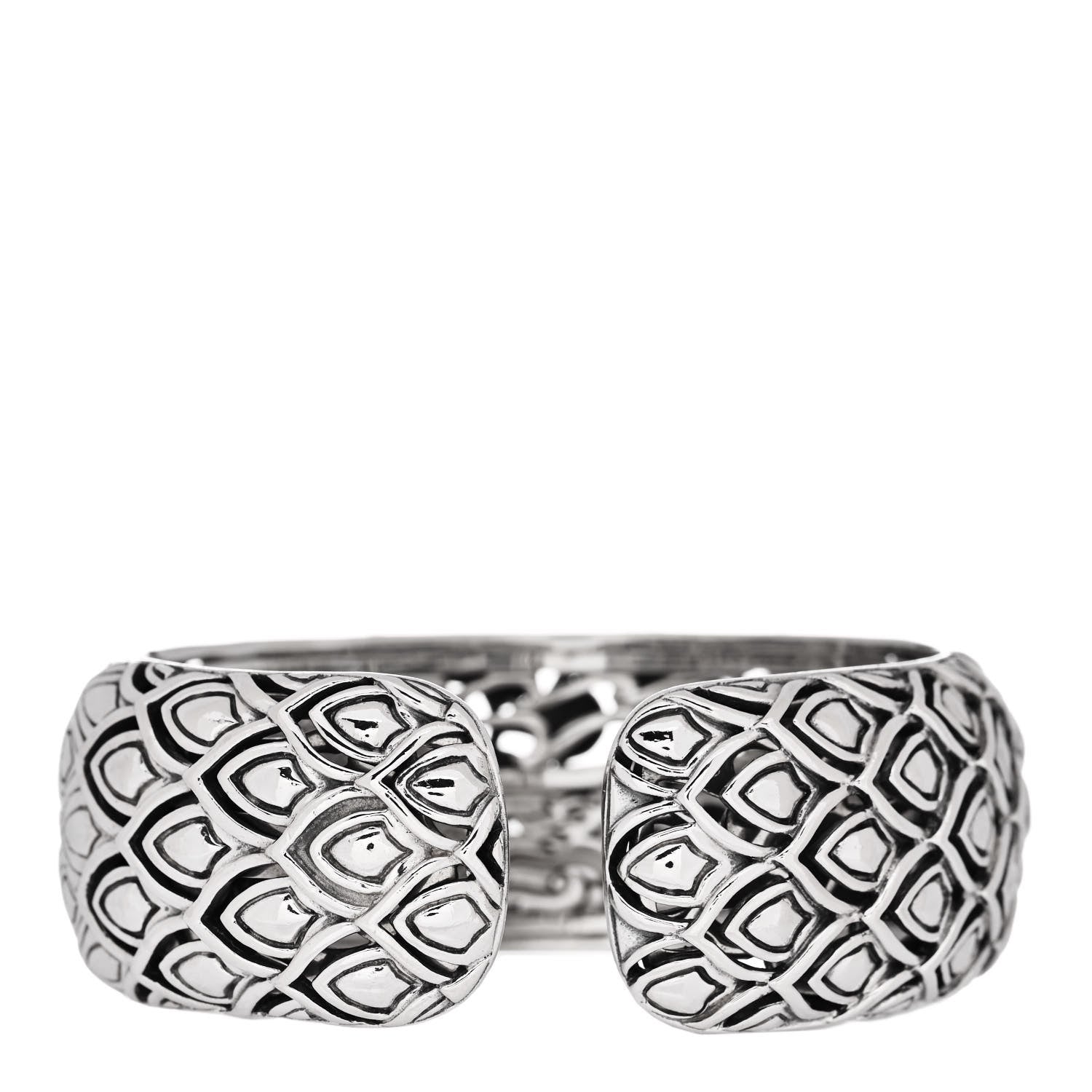 John Hardy Sterling Silver 18K Yellow Gold Legends Naga Kick Cuff Bracelet 2 of 4