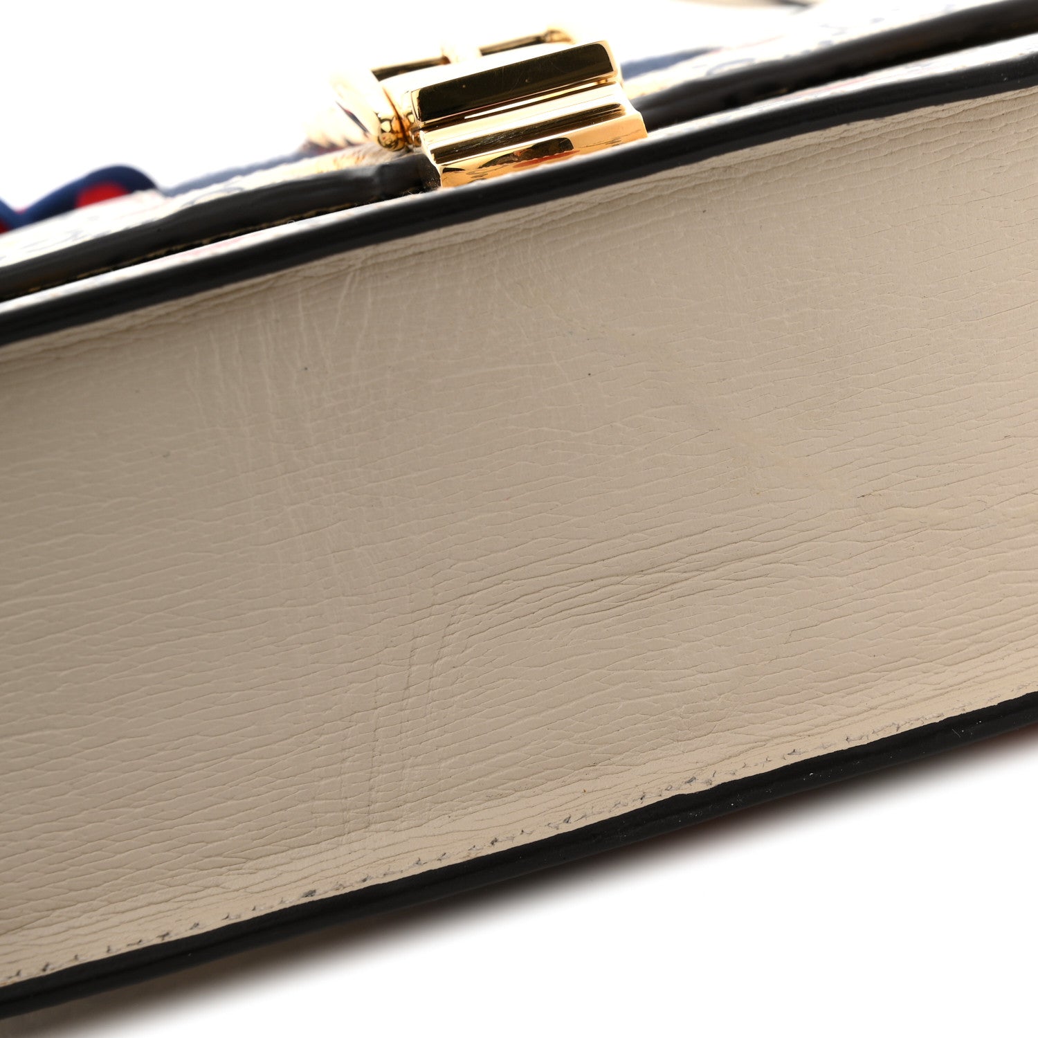 Gucci Calfskin Valentine's Day Exclusive Small Sylvie Top Handle Bag Ivory 15 of 15