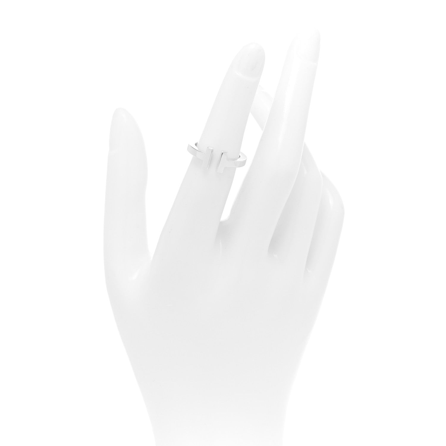 Tiffany Sterling Silver T Square Ring 50 5.5 2 of 4