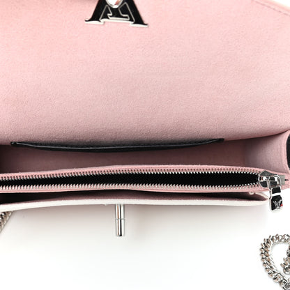 Louis Vuitton Calfskin My Lockme Chain Pochette Rose Ballet White 5 of 10