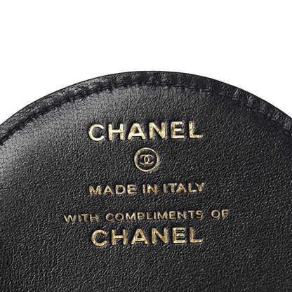 Chanel Lambskin Quilted Round Luggage Tag Black 4 of 7