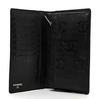 Chanel Calfskin Quilted Cambon Yen Wallet Black 5 of 9