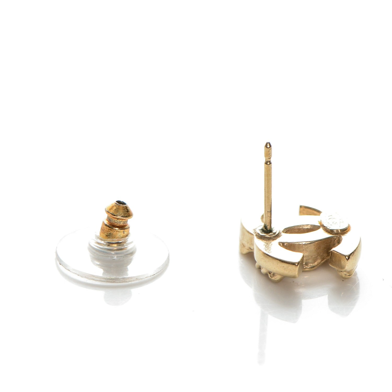 Chanel CC Chain Earrings Gold 3 of 5