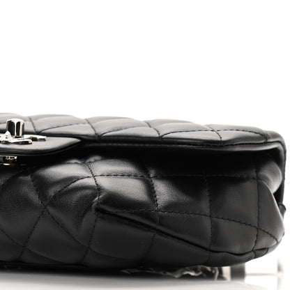 Chanel Calfskin Quilted CC Uniform Flap Belt Bag Black 10 of 10