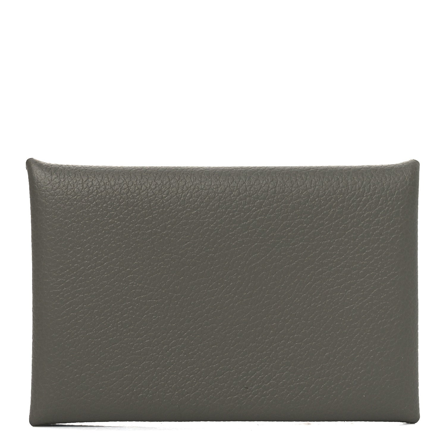 Hermes Evercolor Calvi Card Case Gris Meyer 1 of 8