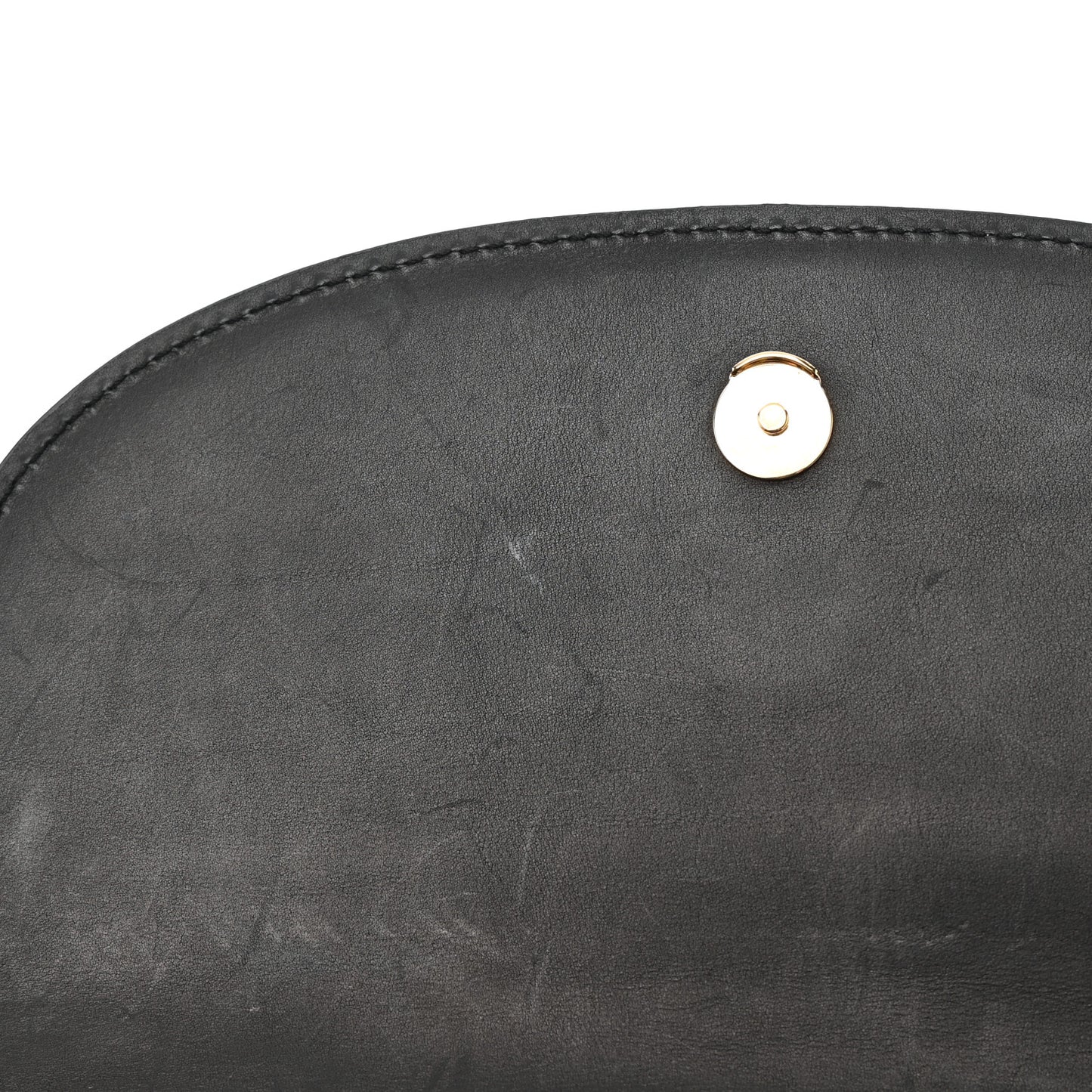 Smooth Calfskin Monogram Medium Kaia Satchel Black