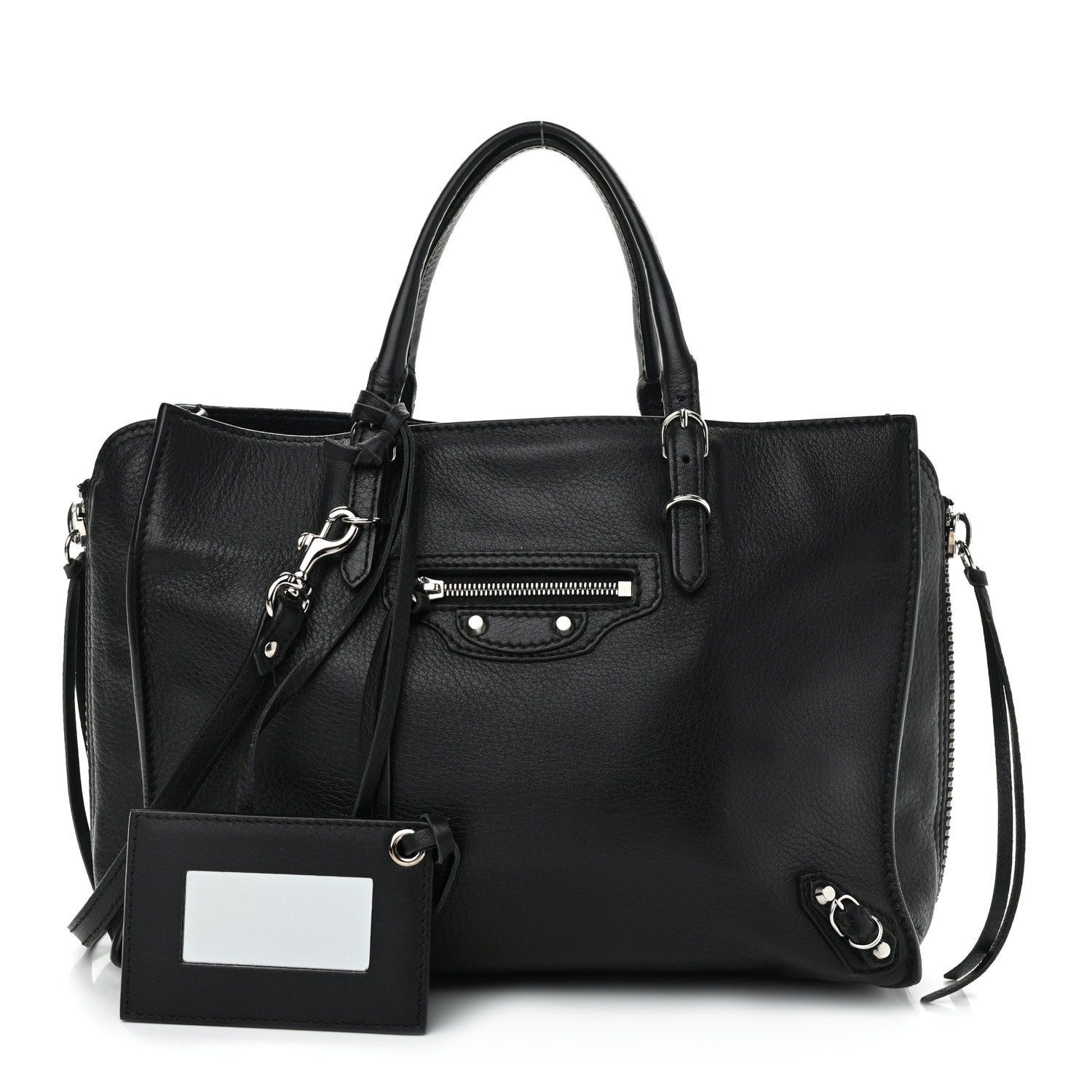 Balenciaga Veau Papier A6 Zip Around Tote Black 1 of 12