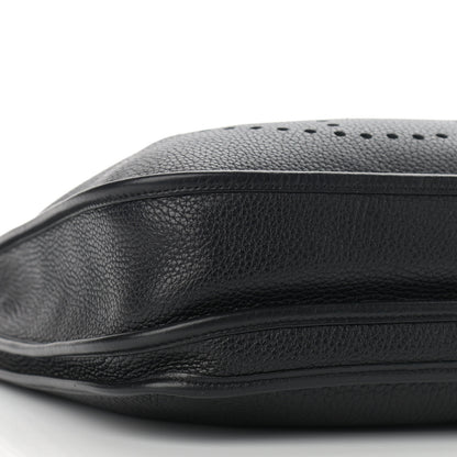 Hermes Taurillon Clemence Evelyne III PM Black 8 of 9