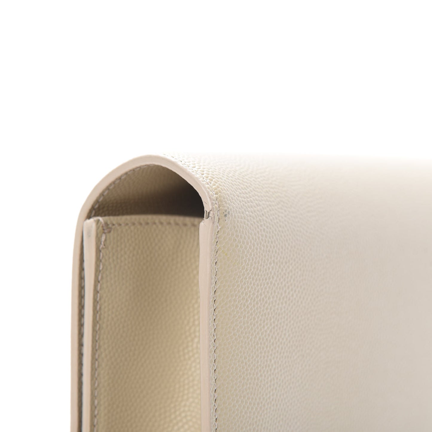 Grain De Poudre Classic Monogram Cassandre Clutch Nude Powder