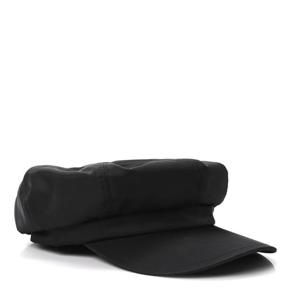 Prada Re-Nylon Newsboy Hat L Black 6 of 10