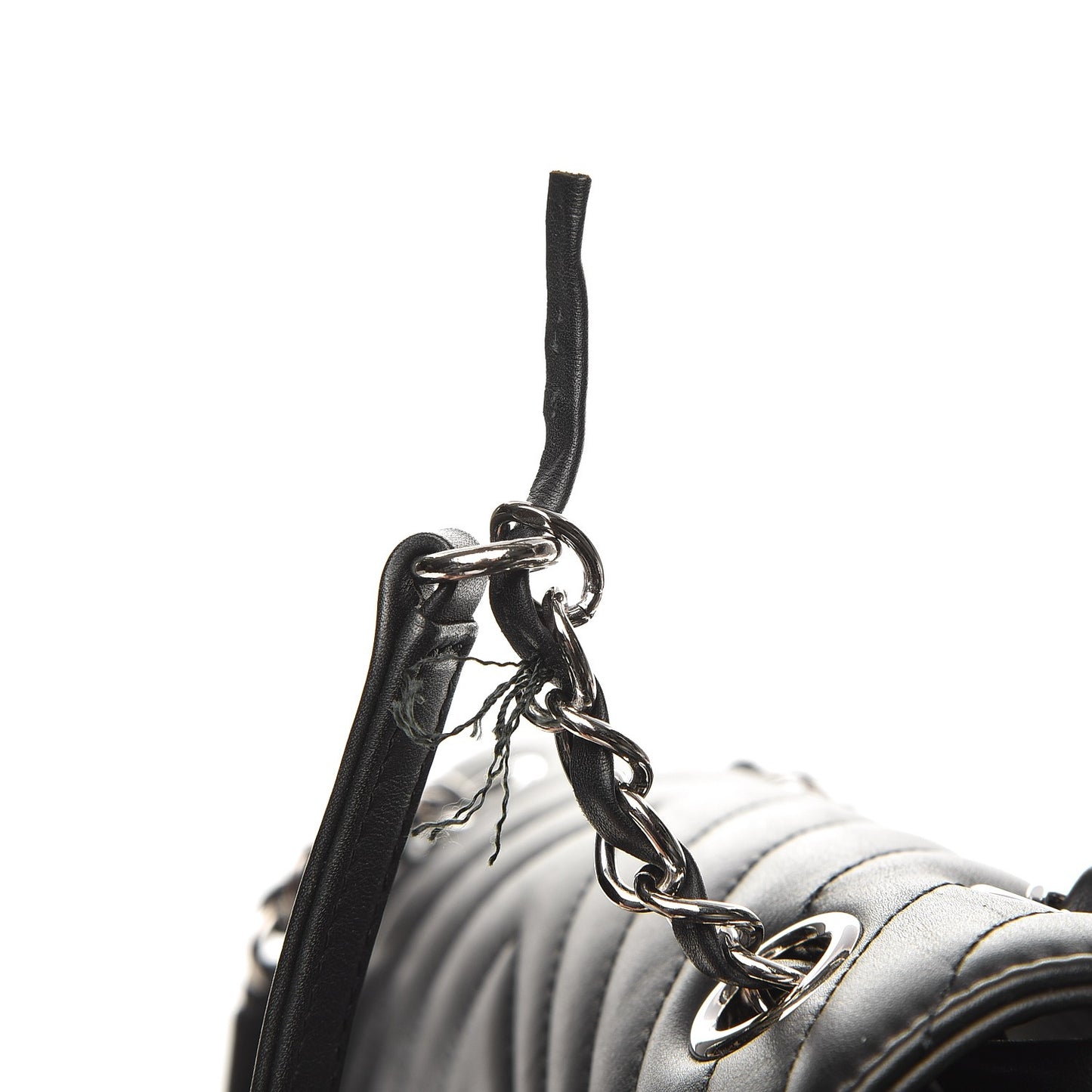 Calfskin Chevron Quilted Large Urban Spirit Backpack Black