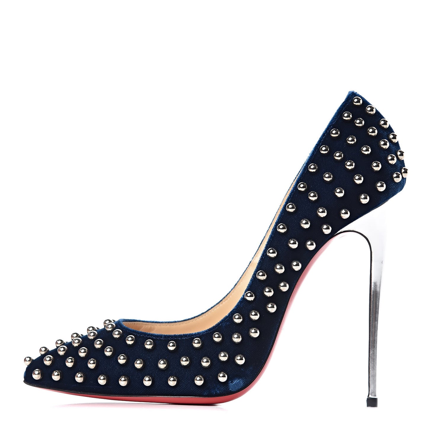 Velvet Specchio Billy 120 Spike Pumps 38.5 Silver Eclipse
