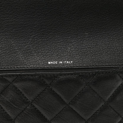 Chanel Goatskin Quilted CC Box Pouch Black 6 of 9