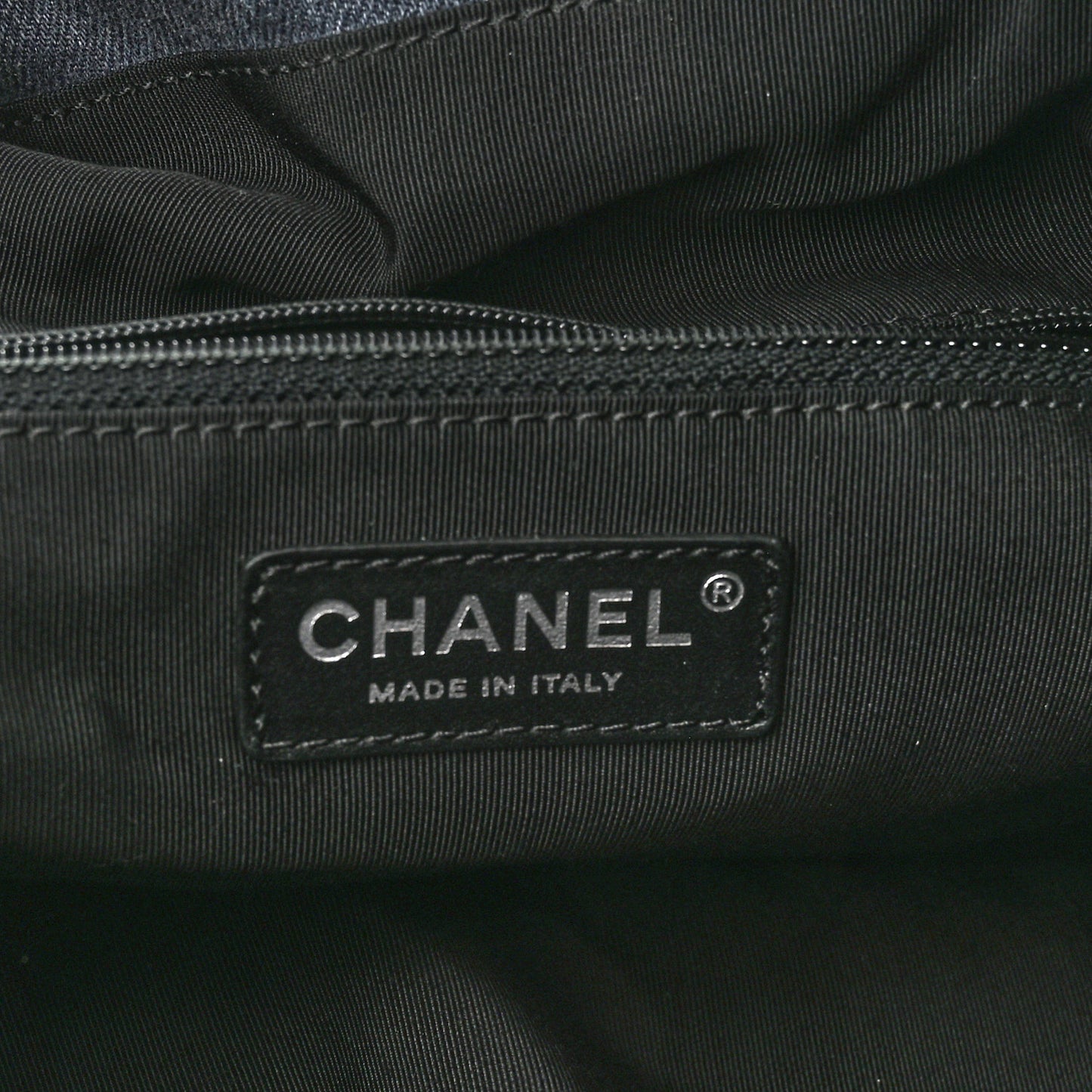 Denim Drawstring Backpack Blue
