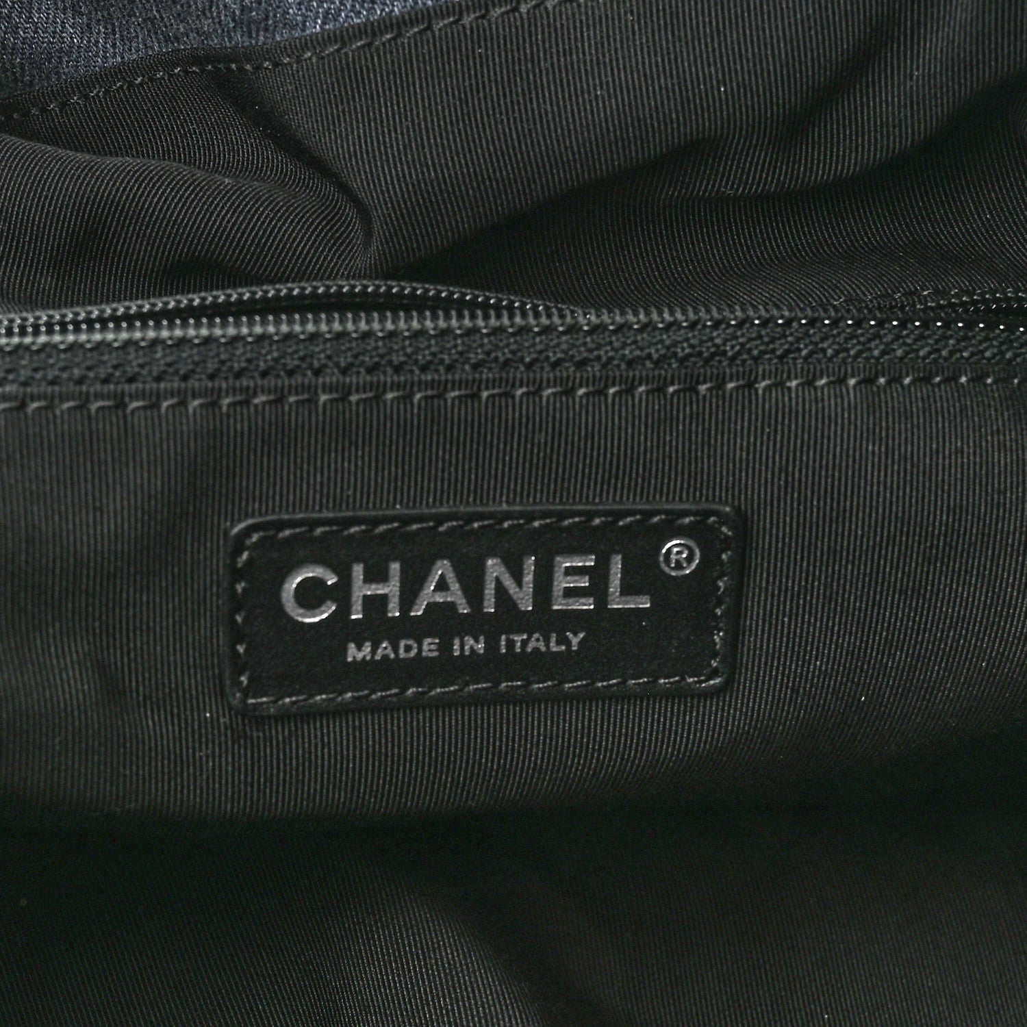 Chanel Denim Drawstring Backpack Blue 6 of 10