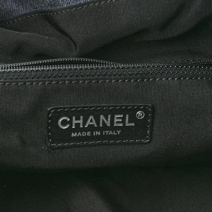 Chanel Denim Drawstring Backpack Blue 6 of 10