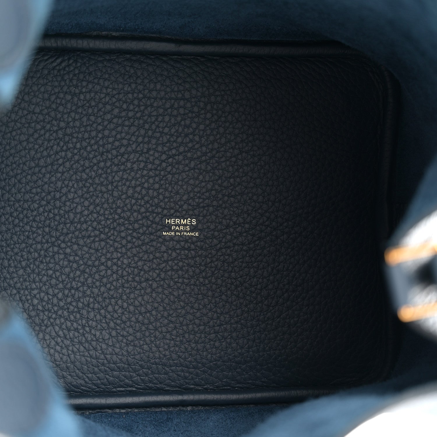 Hermes Taurillon Clemence Picotin Lock 22 MM Bleu De Prusse 5 of 11
