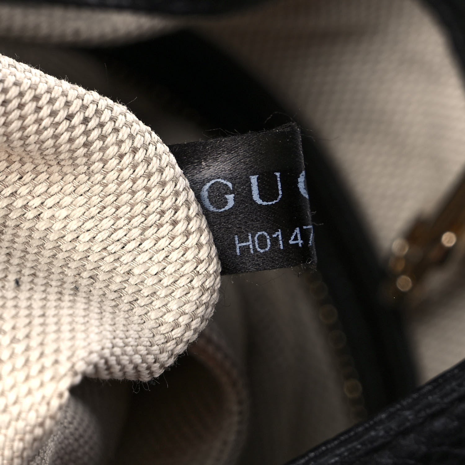 Gucci Pebbled Calfskin Large Soho Chain Shoulder Bag Black 8 of 10