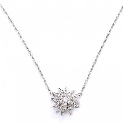 Tiffany Platinum Diamond Starburst Pendant Necklace 1 of 5