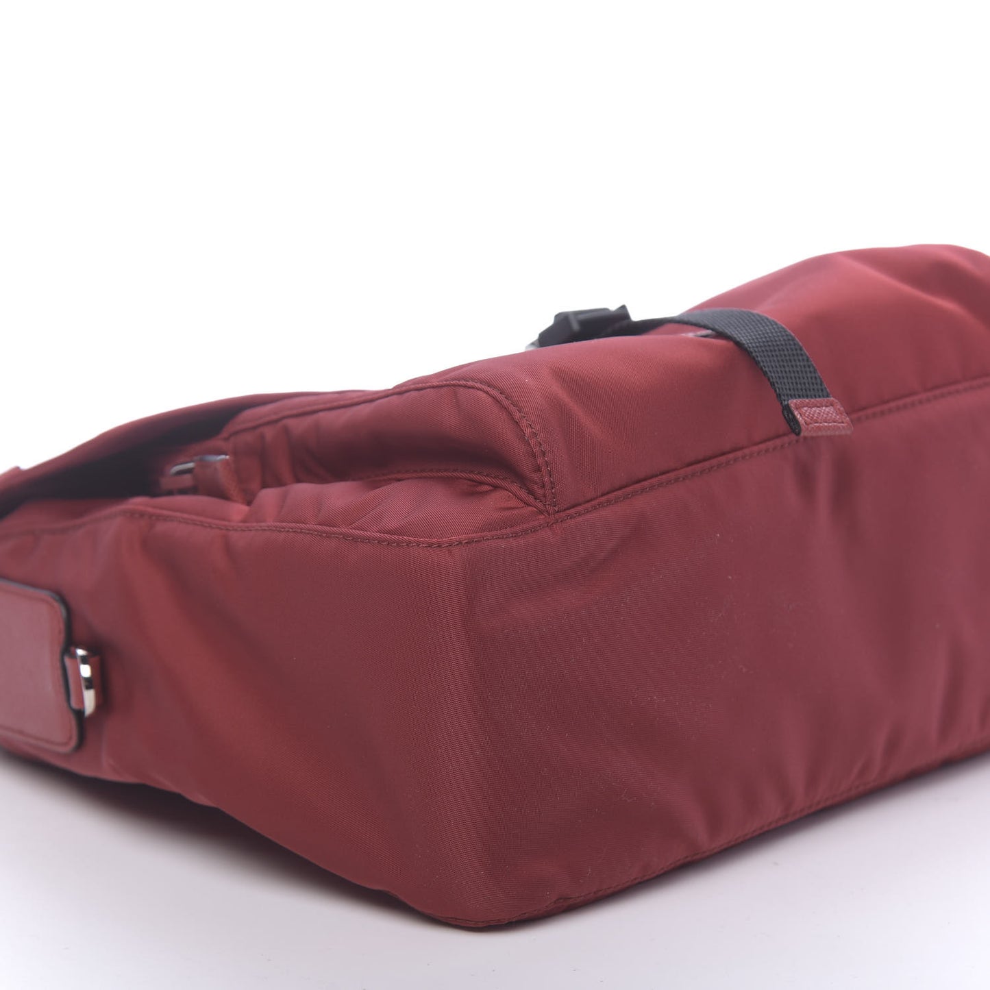 Tessuto Nylon Saffiano Vela Messenger Fuoco