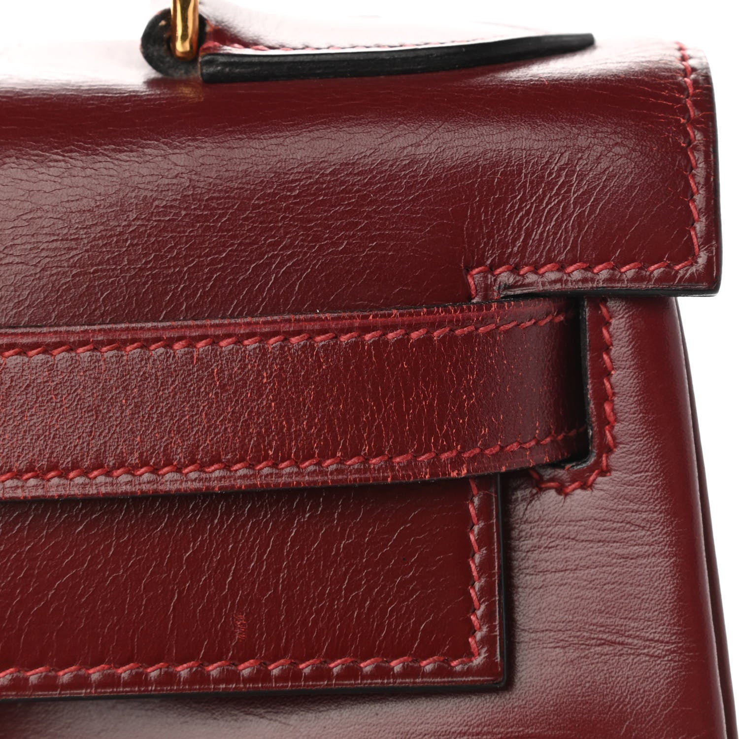 Hermes Box Kelly Retourne 28 Rouge H 22 of 25