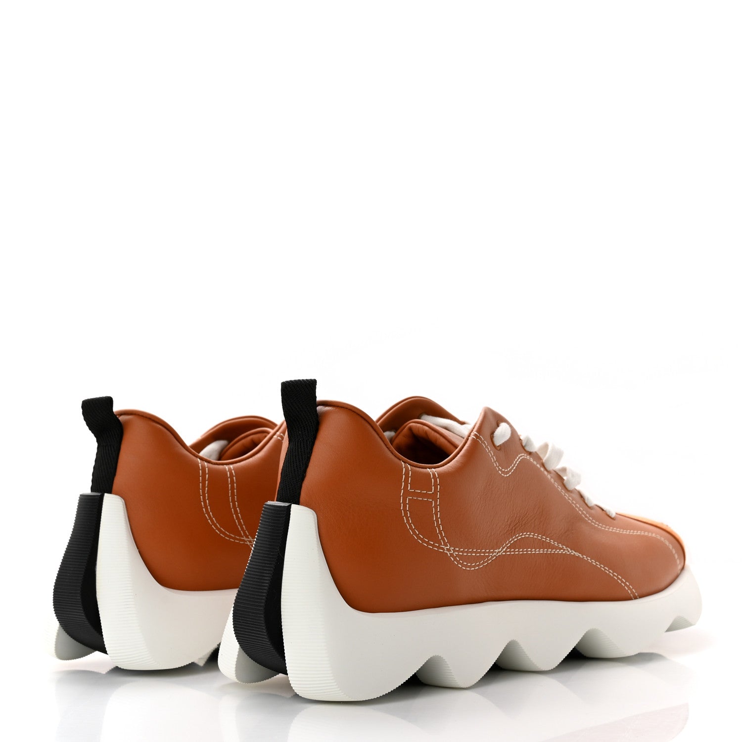 Hermes Calfskin Suede Goatskin Envol Sneakers 40 Naturel 4 of 10