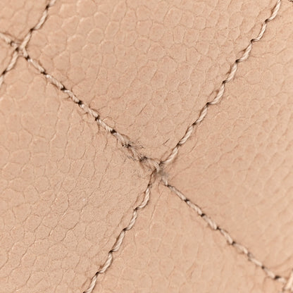 Chanel Caviar Quilted Small CC Filigree Vanity Case Beige Black 13 of 14