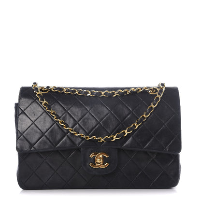 Chanel Lambskin Quilted Medium Double Flap Black 1 of 12