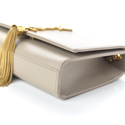 Saint Laurent Calfskin Small Classic Monogram Kate Tassel Satchel Dark Beige 7 of 11