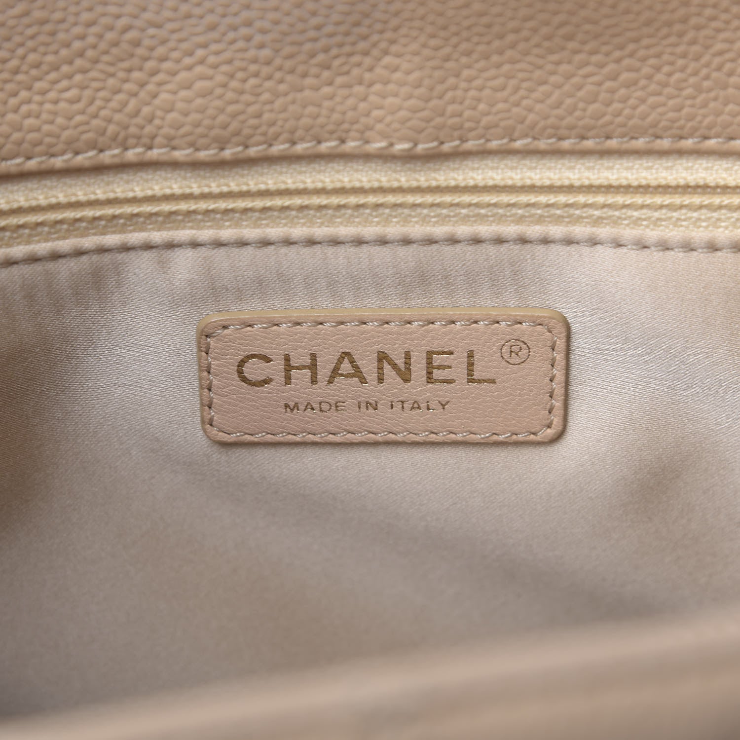 Chanel Caviar Quilted Grand Shopping Tote GST Beige Clair 8 of 9