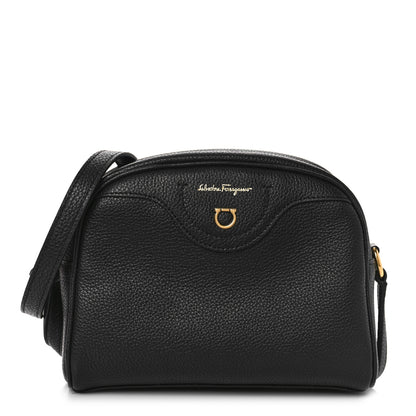 Salvatore Ferragamo Calfskin Travel Camera Crossbody Bag Black 1 of 9