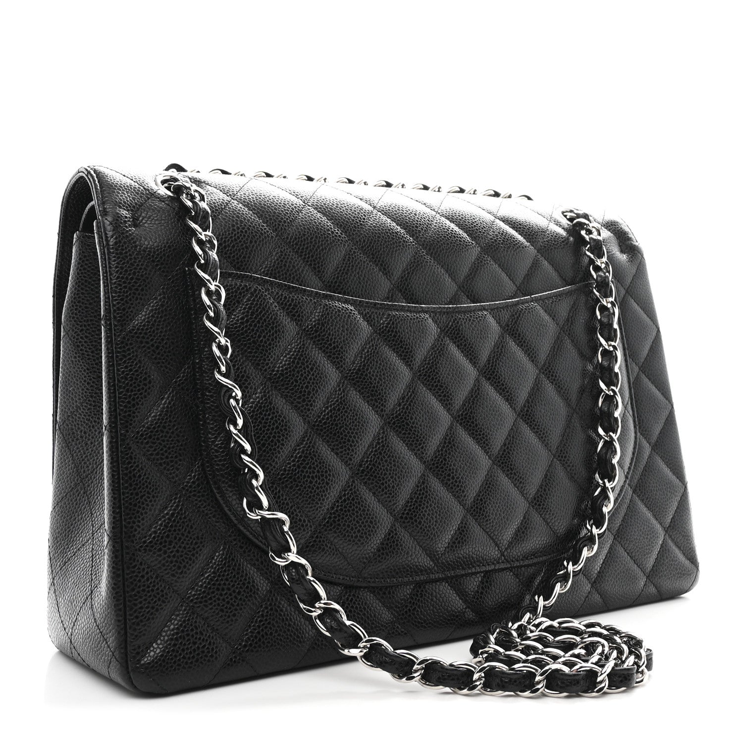 Chanel Caviar Quilted Maxi Double Flap Black 3 of 10