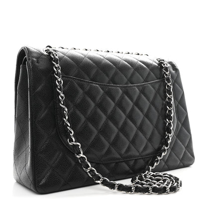 Chanel Caviar Quilted Maxi Double Flap Black 3 of 10