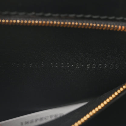 Balenciaga Shiny Super Supple Calfskin Crocodile Embossed Medium XX Flap Bag Black 8 of 11