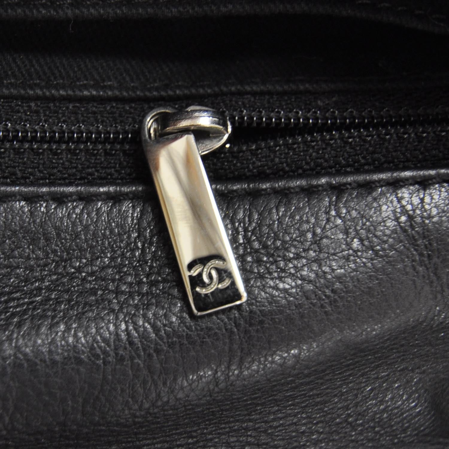 Chanel Leather Stitched Small Cells Flap Black 9 of 9