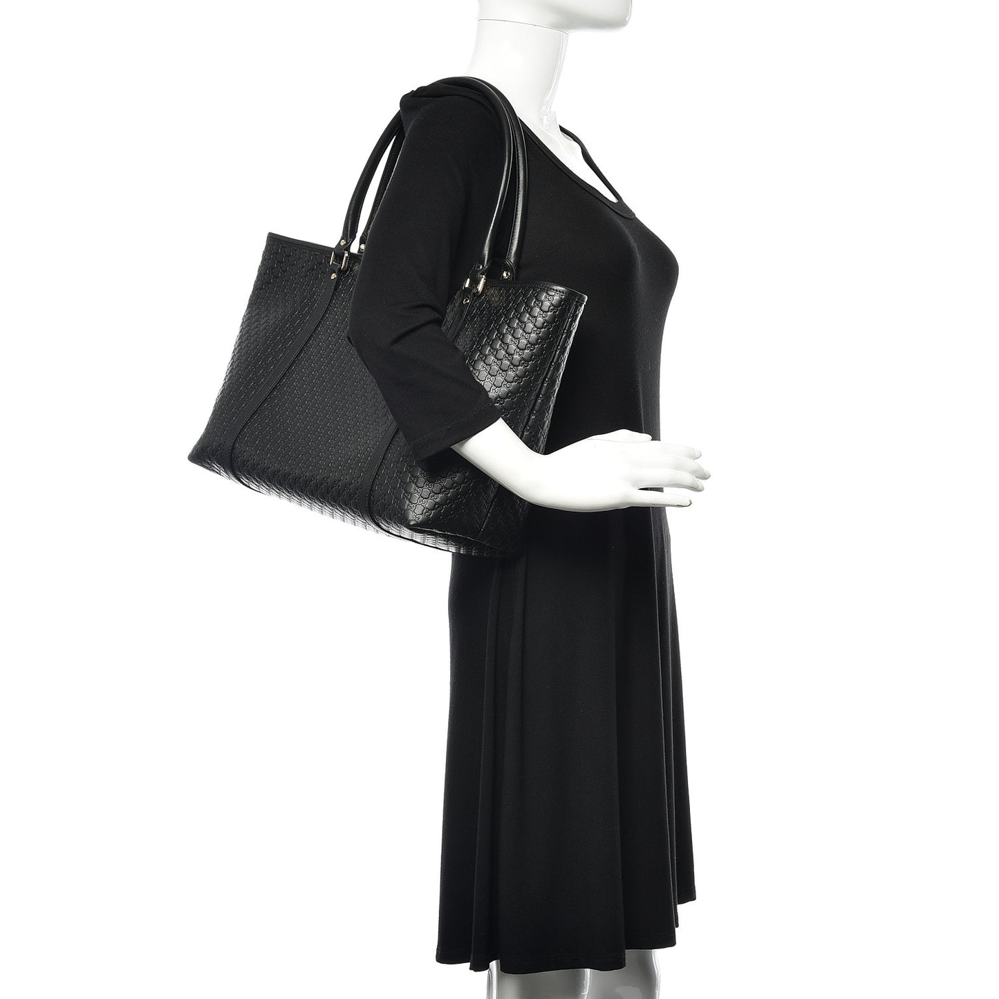 Microguccissima Medium Joy Tote Black